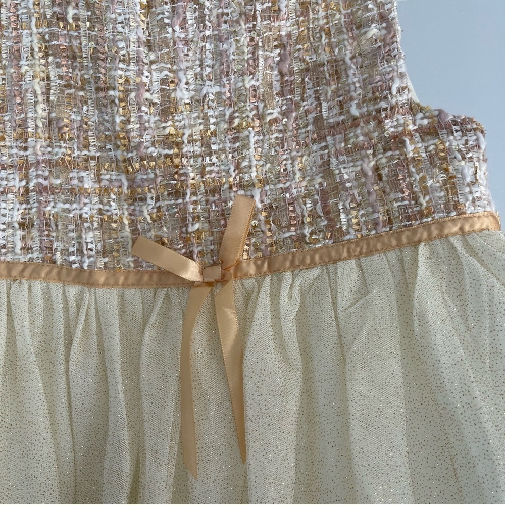 Blueber Boulevard Tweed Dress Sz 6 Girl Holiday Church Dress - Picture 5 of 9